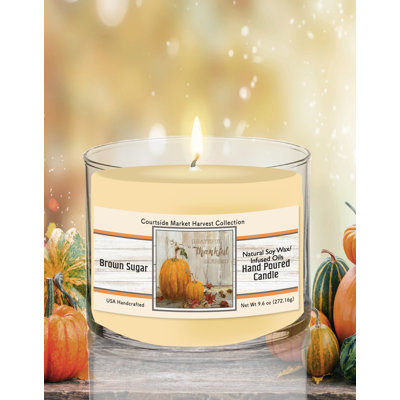Bougie Pumpkin Patch I 9,6 oz en cire de soya dans un pot en verre