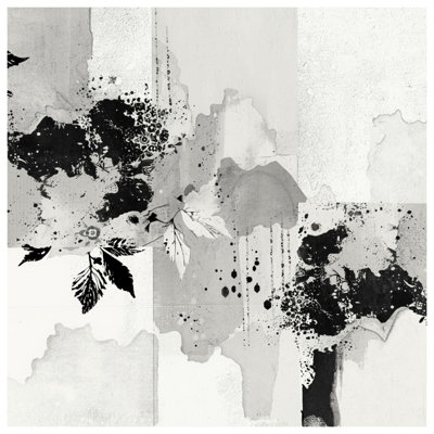 Couvertures florales monochromes abstraites