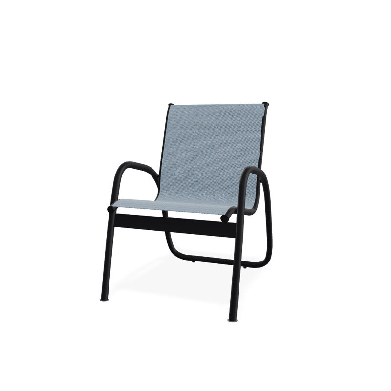 Fauteuil de patio Gardenella, Noir texturé, Geai