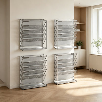 Steel Freestanding Magazine Rack