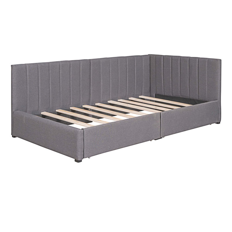 Naomee Upholstered Daybed, Gray