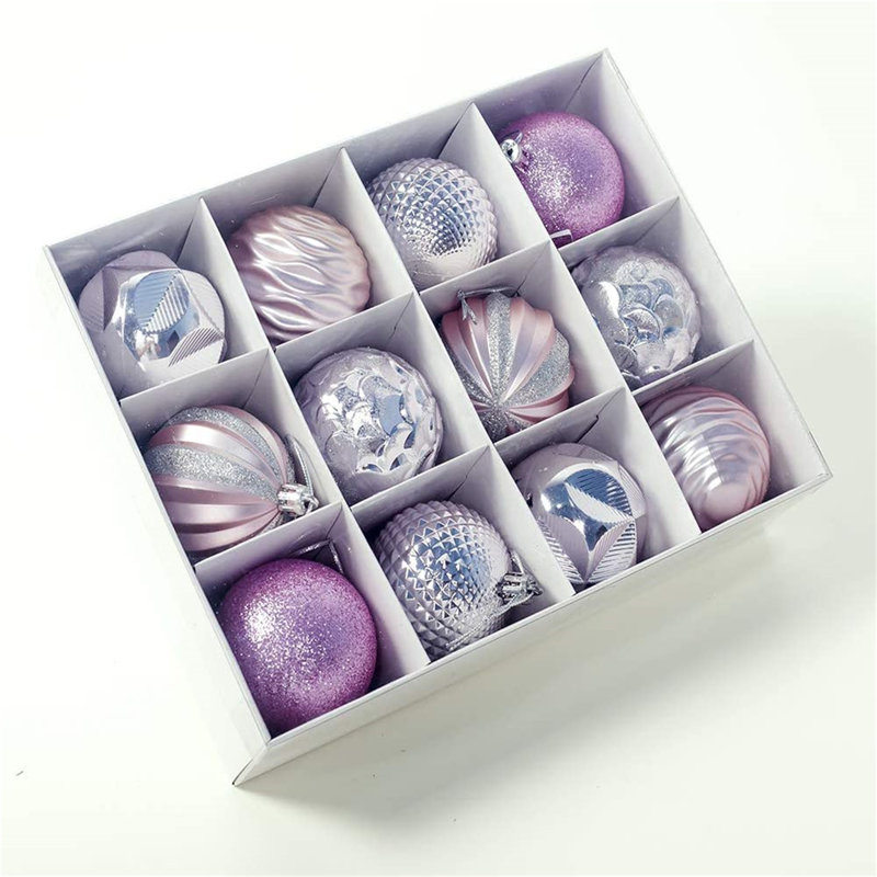 Ensemble d'ornement boule de Noël 12 pièces