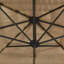 Parasol de jardin Arlmont & Co. avec mât en acier brun-1586082701