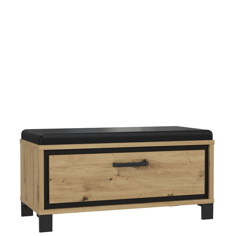 Crespin Faux Leather Upholstered Storage Bench