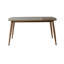 Table de salle à manger rectangulaire en bois massif de style traditionnel norvégien Norvia, plateau de 60 pouces de longueur, 4 à 6 places, finition brun châtaignier-603401666