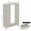 Abby 3 Door 2 Drawer Wardrobe With Mirror-117226793