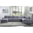 146.5" Linen 7 Seat Reversible Modular Sectional Sofa Chaise-611752078