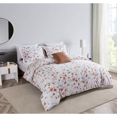Brade Cotton Sateen Floral Duvet Cover