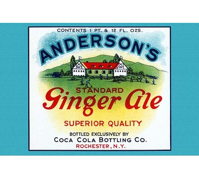 Anderson's Standard Ginger Ale - Advertisement Print -  Buyenlarge, 0-587-33412-6C2842