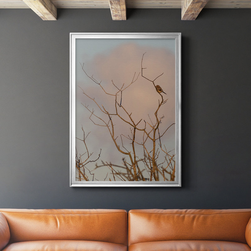 At At Dawn, reproduction encadrée de qualité supérieure - prête à être accrochée, H 42,5 po x l 30,5 po x P 1 po, Argent