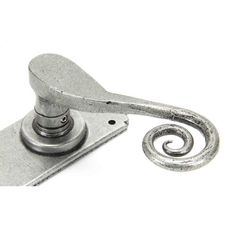 Monkeytail Double Dummy Door Handle, Pewter Patina