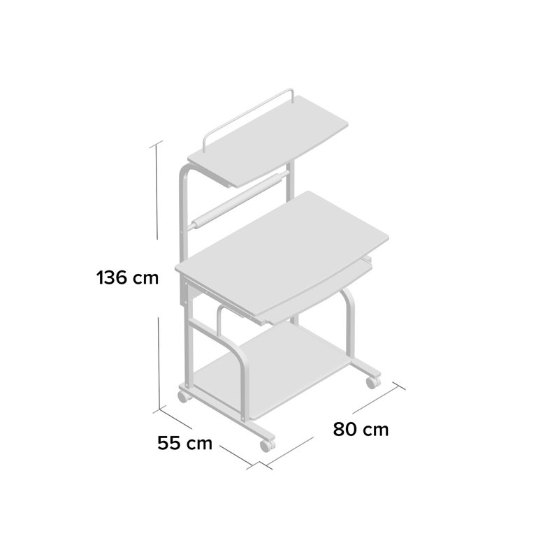 Willbridge Metal Base Computer Desk