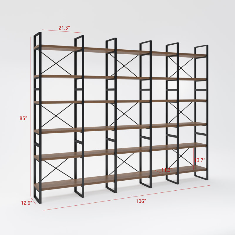 Verendrye Bookcase, 85" H x 106" W x 12.6" D