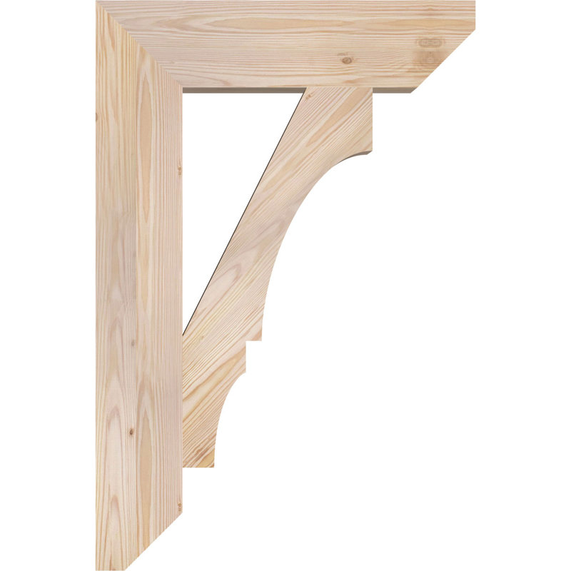 H 6 po x l 40 po x Support en bois / corbeau, H 36 po x l 5,5 po x P 24 po