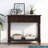 TREXM Daisy Series Console Table Traditional Design With Two Drawers And Bottom Shelf-1045295177