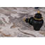 Tapis à volutes ivoire, noir, gris et brun clair Moab Collection-1234411227