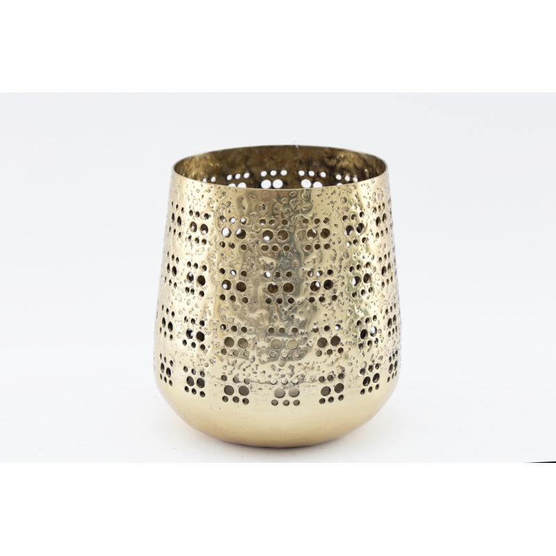 Metal Tabletop / Centrepiece Tealight Holder, 20cm H x 17cm  W x 17cm D