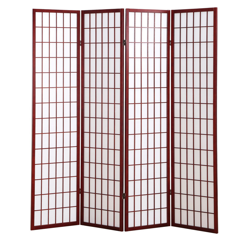 Paravent pliant 4 panneaux Shoji, Cerisier
