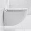 Cuvette de toilette murale St. Tropez seulement en blanc mat