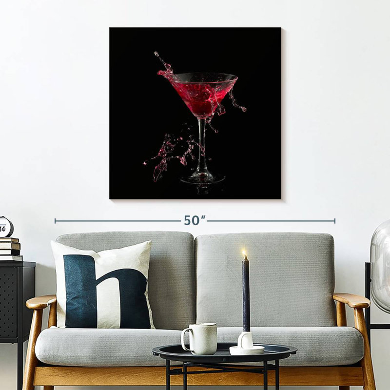 Yarlin Red Martini Splash, H 30 po x l 30 po