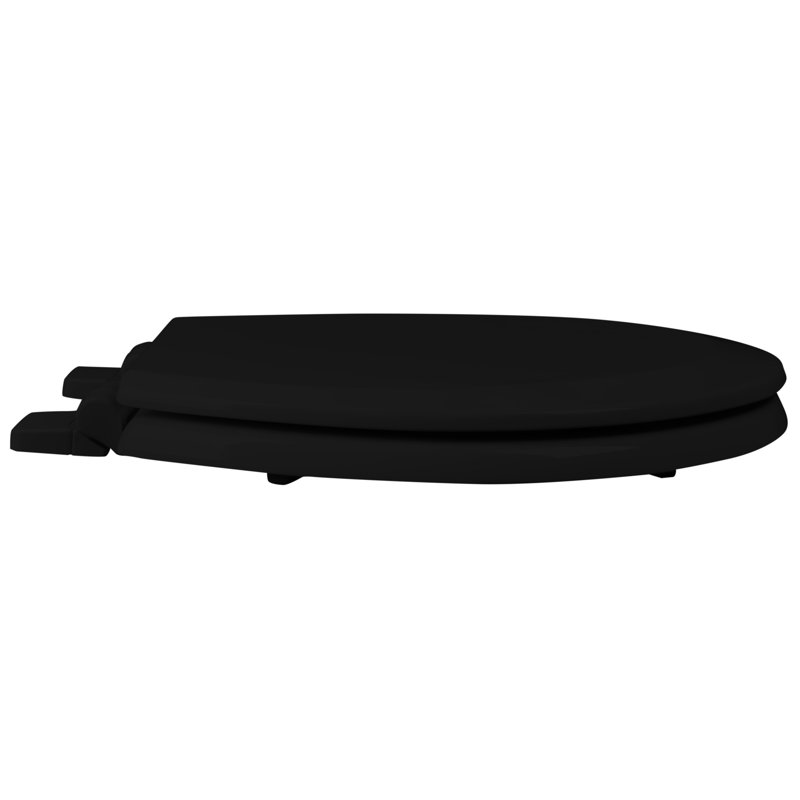 Round Toilet Seat and Lid, Black