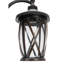 Lampadaire noir câblé à 3 lumières H 78,74 po (double)