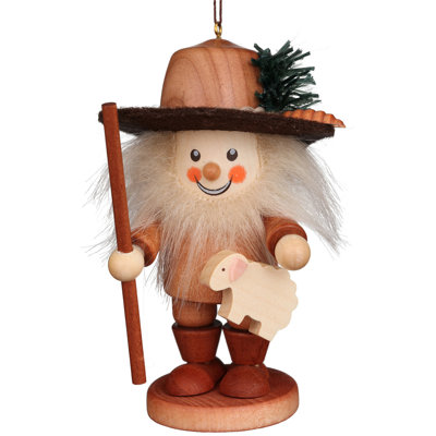5'' Wood Hanging Figurine Ornament