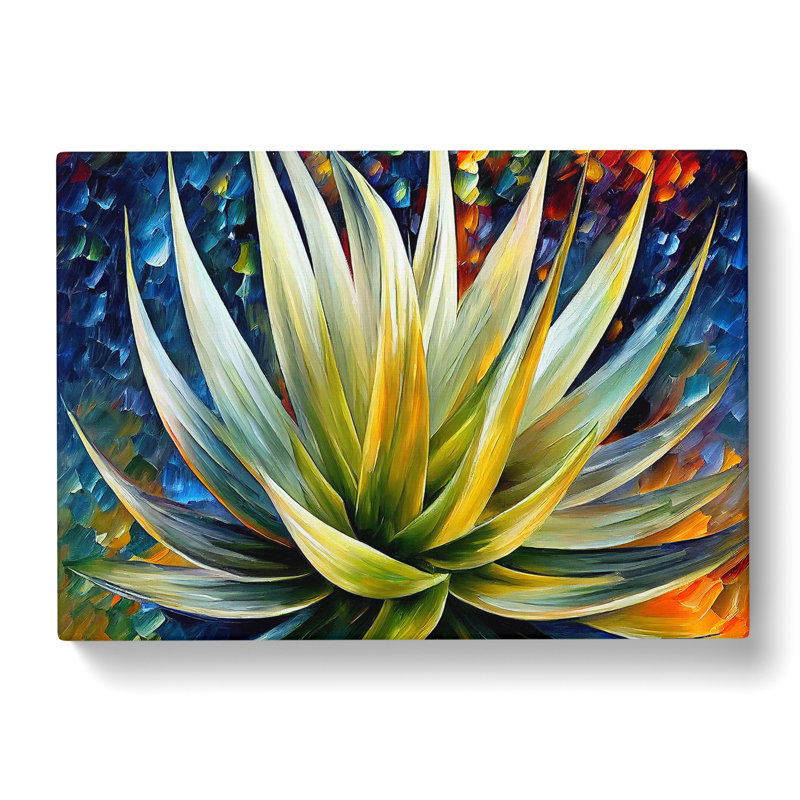 Aloe Vera Succulent Plant Vol.2 - Wrapped Canvas, 40cm H x 60cm W x 3cm D