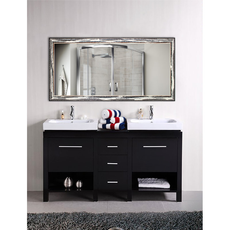 Hensel Wood Wall Mirror, 36" H x 67.5" W