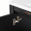 Meuble-lavabo sur pied simple 17,9 po avec plateau en résine Miala