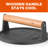 Commercial Chef 7" Cast Iron Round Grill Press with Wood Handle