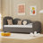 Twin Size Velvet Upholstered Daybed with Trundle