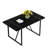 Rectangular Dining Table for 4 to 6 with Metal Legs