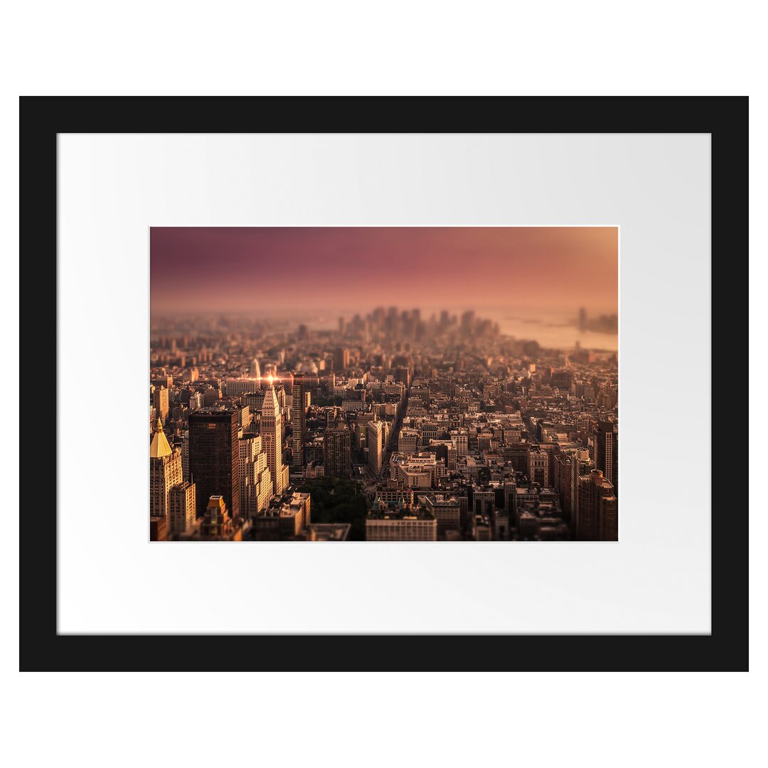 New York City bei Sonnenuntergang Fotokunstdruck Poster