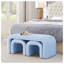 Ensemble de 3 bancs modernes en forme de U-371002627