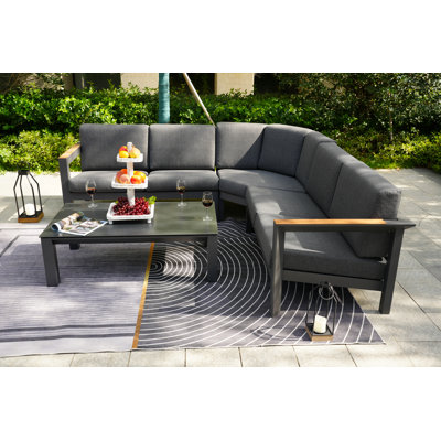 5 - Person Patio Conversation Set with Cushions