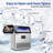24.3 In. 260 Lbs. Built-in Ice Maker with 55 Lbs. Storage Bin, Flip-Up Door, Scoop, and Water Filter in Stainless Steel