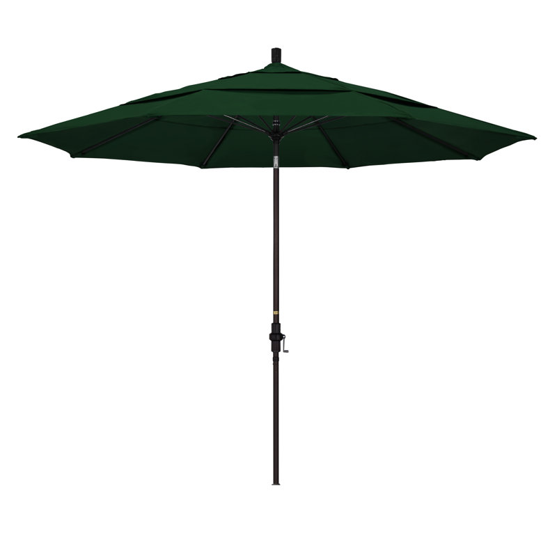 Parasol de marché 11 pi Brent, Toile verte Pacifica