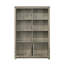 47" Bookcase Shelf With Cabinet Doors