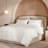 100% Washed Cotton Comforter Set Queen Size – Bright White, Soft & Breathable Bedding Set, 3-Piece Durable Percale Comforter-123119592-133896226