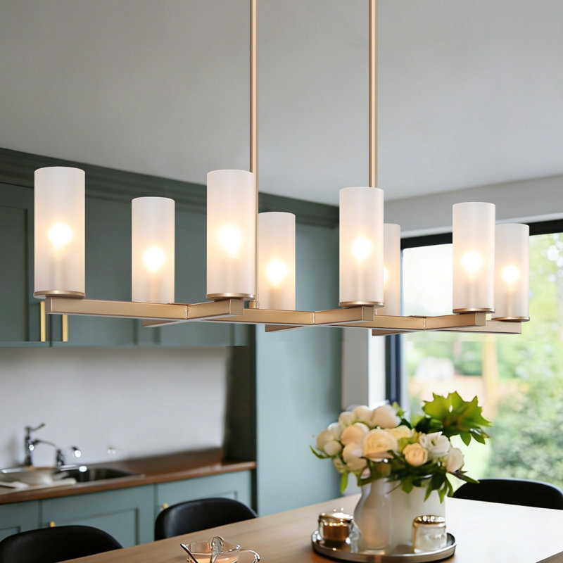 Breeana 8-Light Dimmable Linear Pendant