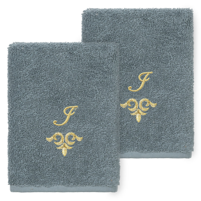 Ensemble de serviettes 100% lin Linica, Sarcelle, Paquet de 2 débarbouillettes, I