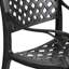 Ensemble de chaises à bascule pivotantes avec coussin, ensemble de 2 chaises de cuisine pour l'extérieur-1380314894