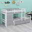 Lit superposé Loft avec tiroirs et échelle-44621940