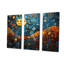 Blue And Orange Boho Mosaic Medley - Boho Mosaic Wall Art Decor-1292012030-1292012025
