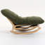 Fauteuil berçant adulte en velours côtelé-1828076624
