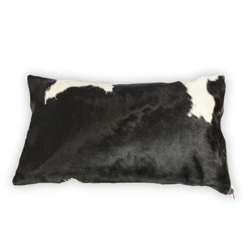 Authentic Cowhide Lumbar Pillow Cover