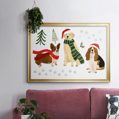 Toile tendue avec châssis en A, collection Holidogs - 2745797