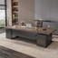 78.74" Tan+Black Rectangular Solid Wood+Iron desks-108218837-108218840