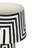  Minori Black Striped Papier Mache Table Lamp